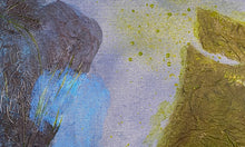 Load image into Gallery viewer, Close up of two talking monsters, one blue and one green with bubbles